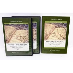 The Great Courses - BUILDING GREAT SENTENCES - 4 DVD & Book Set - Pre Owned